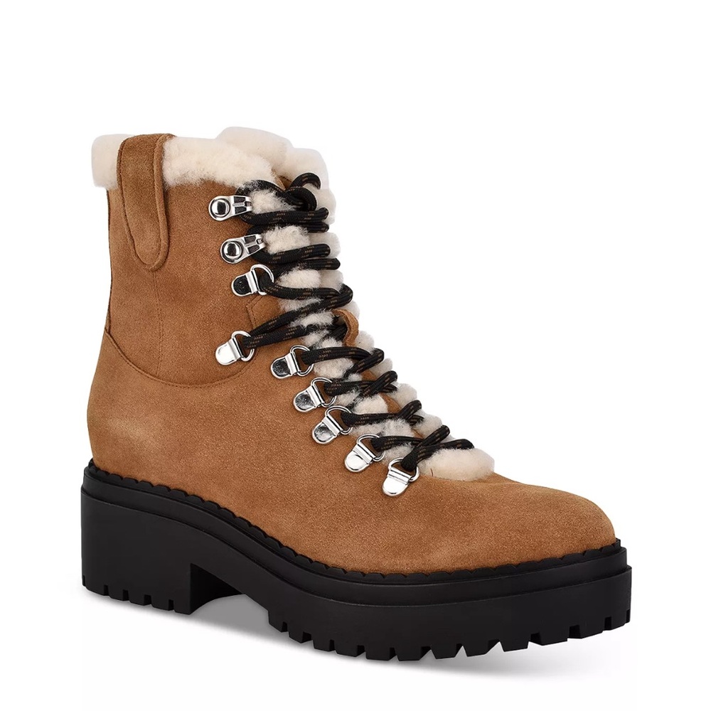 Marc Fisher Nalina ankle boot in natural multi suede size 9.5